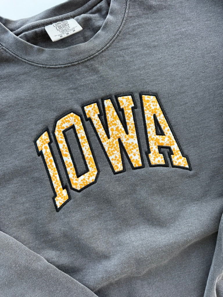 School Applique Sweatshirt - hanes sweatshirt