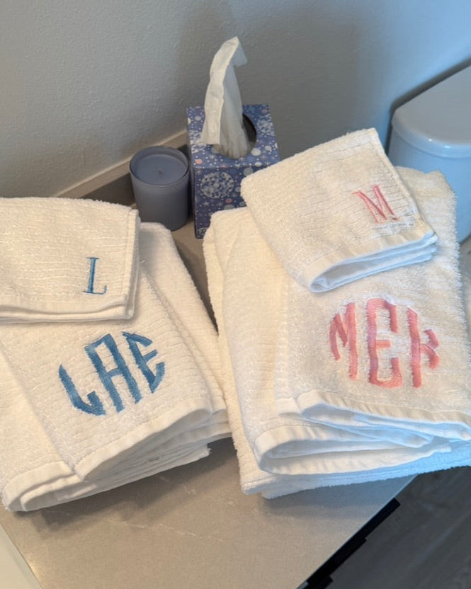 Medium Monogram - Hand Towel - Customer Provided