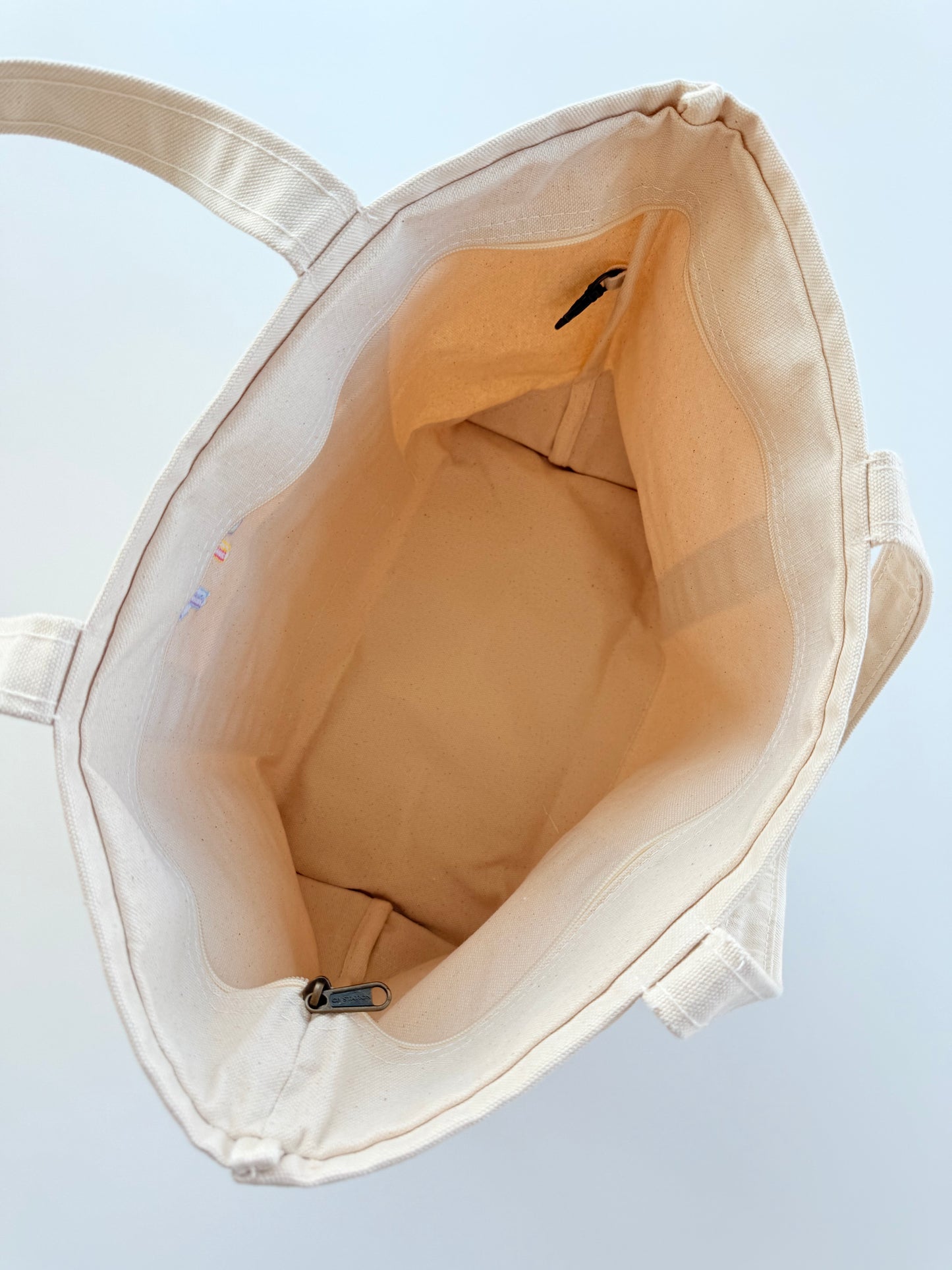 Classic Canvas Tote - Zip Top Medium
