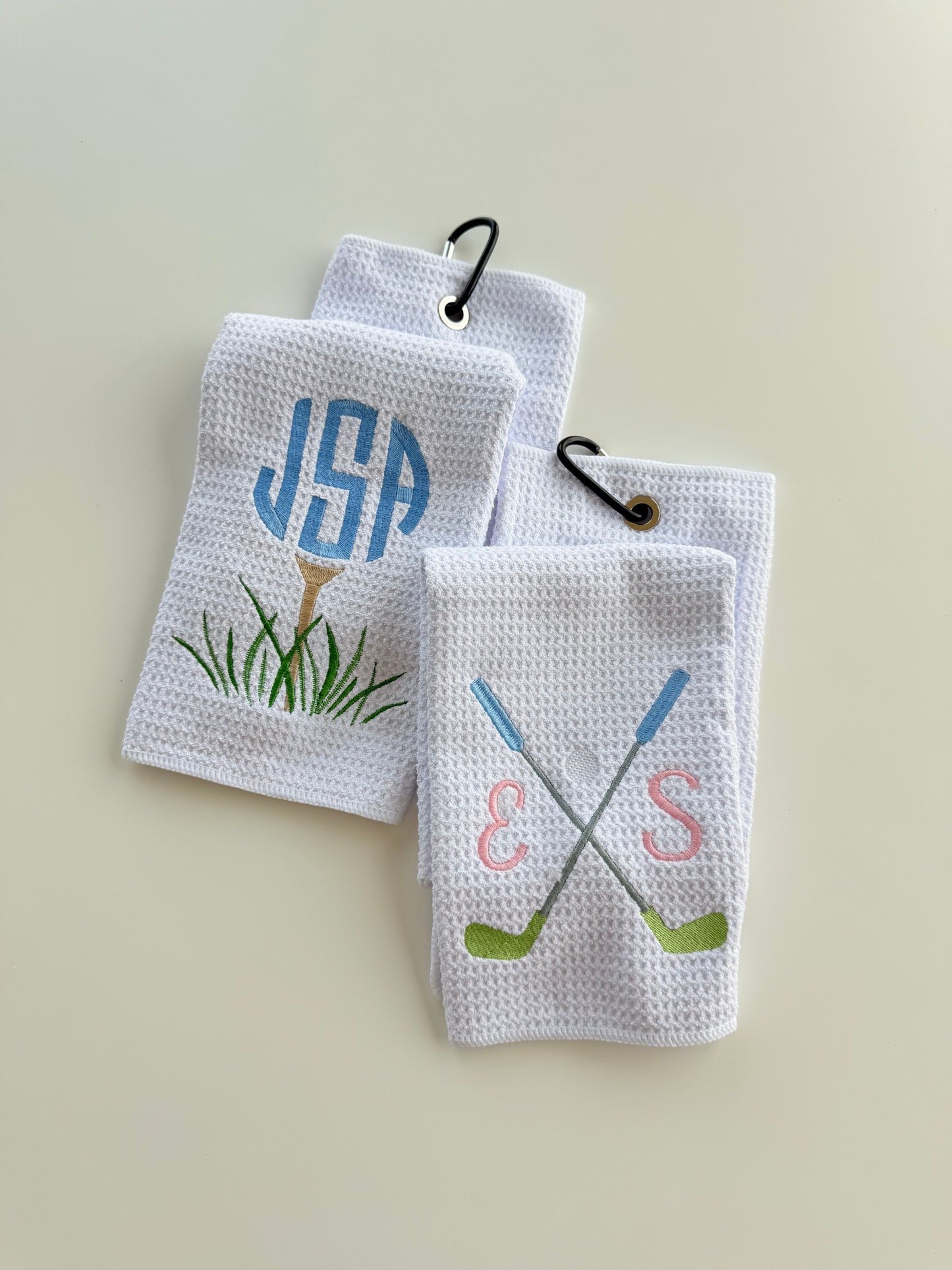 Monogram Ball Custom Golf Towel