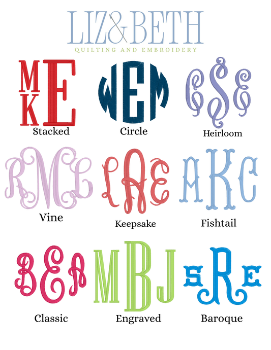 Custom Monogram Muslin Baby Bib