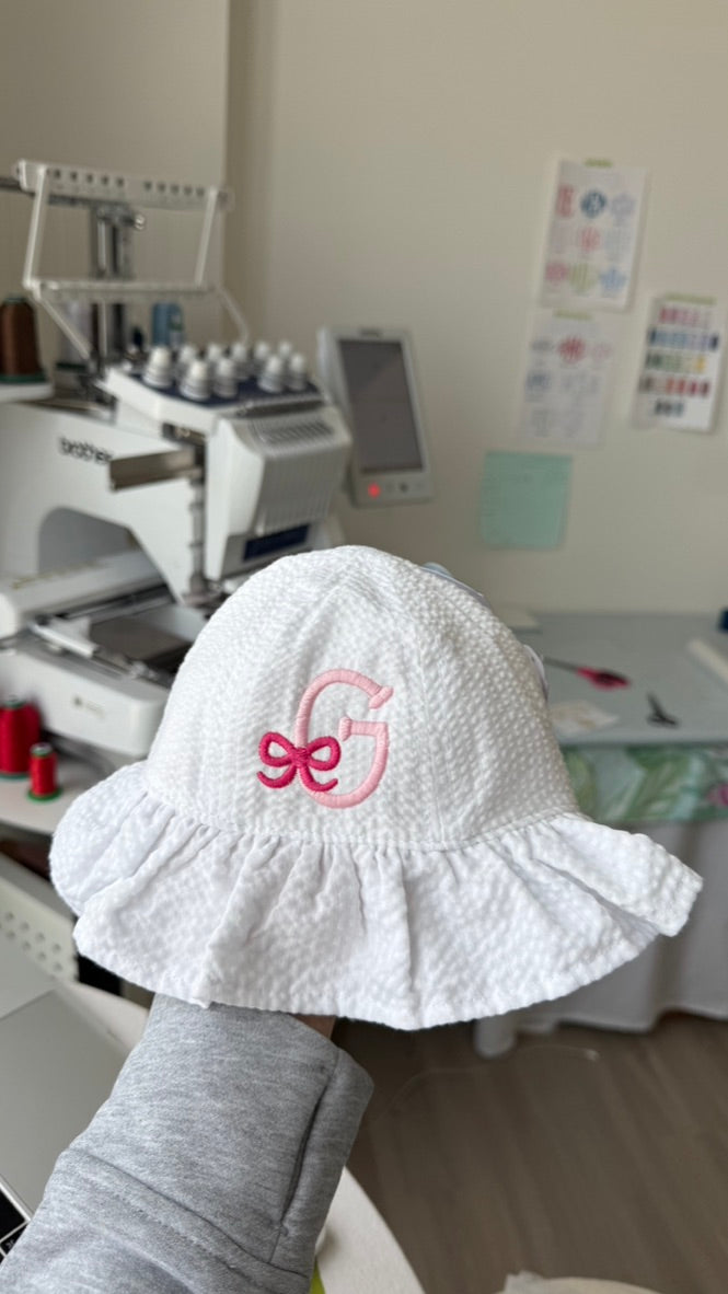 Baby Seersucker Pool Hat