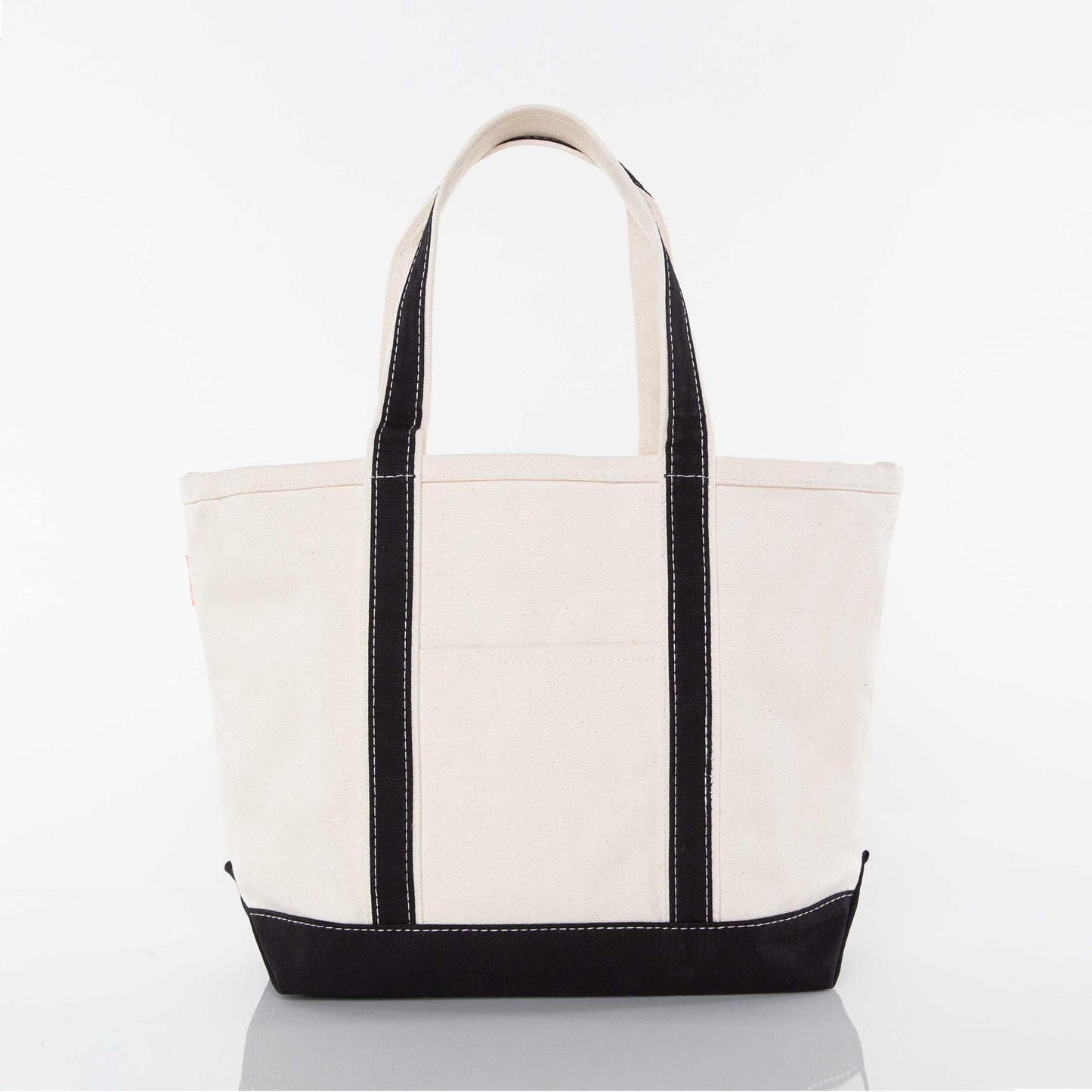 Large Classic Canvas Tote Bag with Zip Top