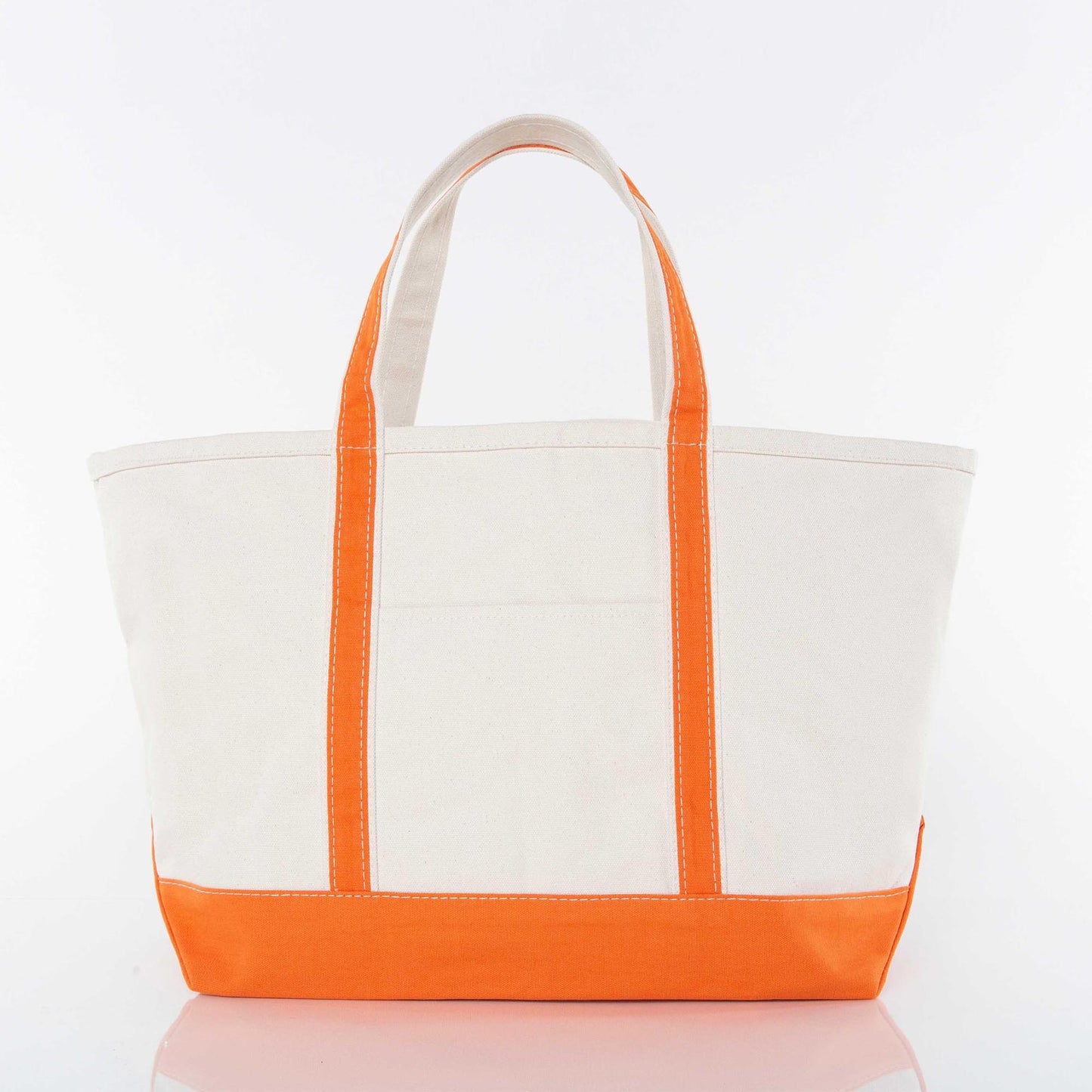 Large Classic Canvas Tote Bag with Zip Top