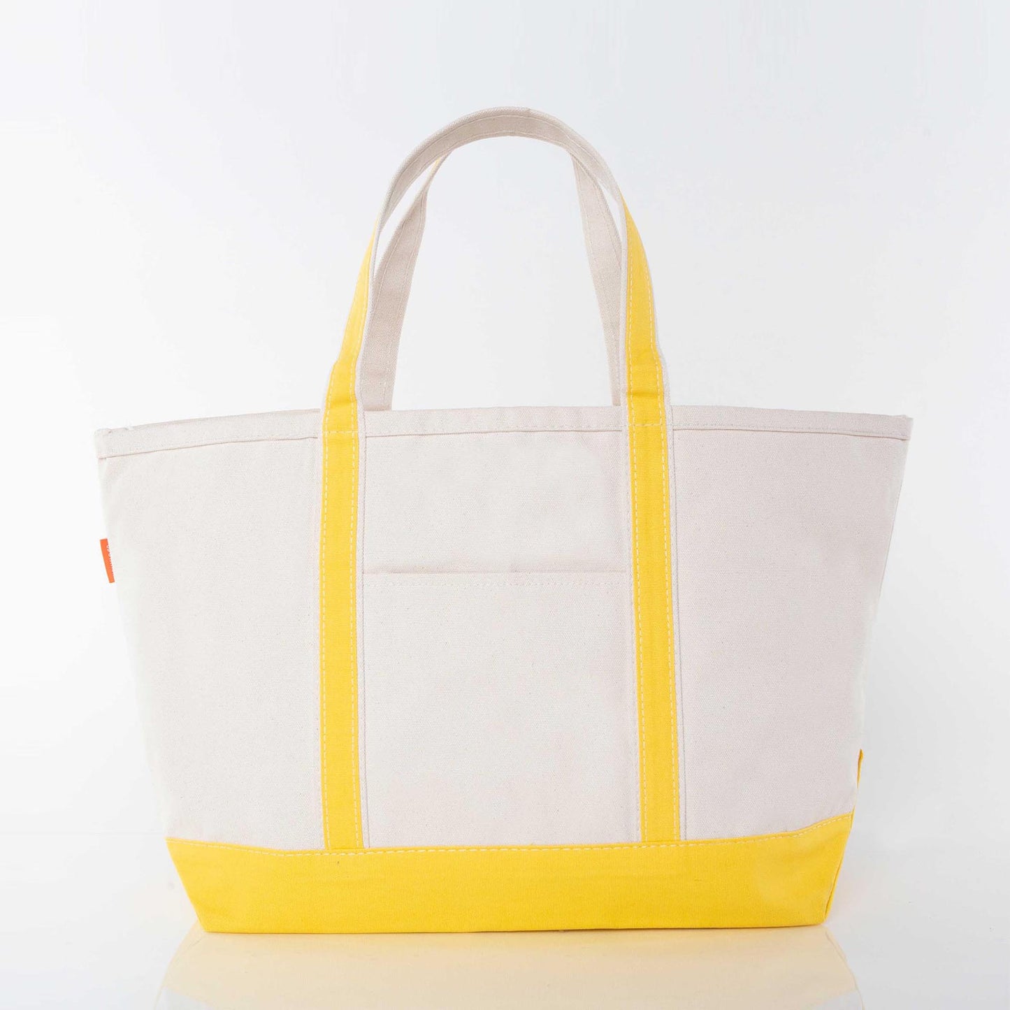 Large Classic Canvas Tote Bag with Zip Top