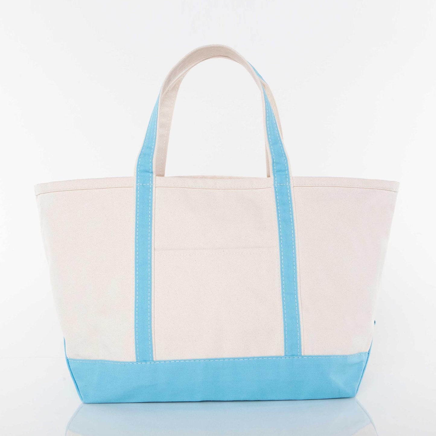 Large Classic Canvas Tote Bag with Zip Top