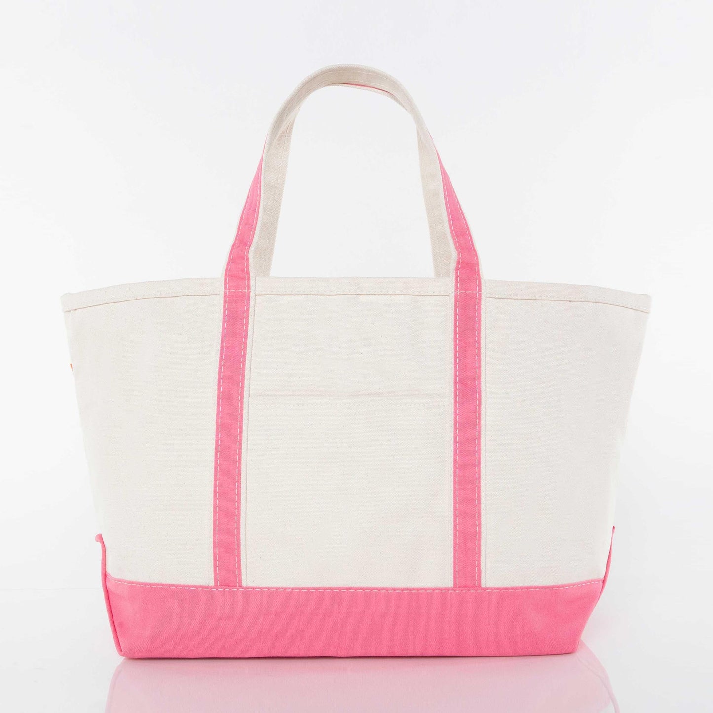 Large Classic Canvas Tote Bag with Zip Top
