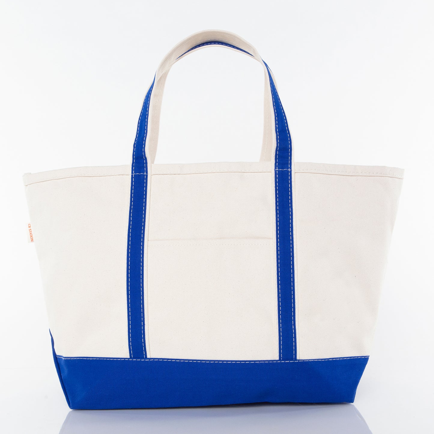 Large Classic Canvas Tote Bag with Zip Top