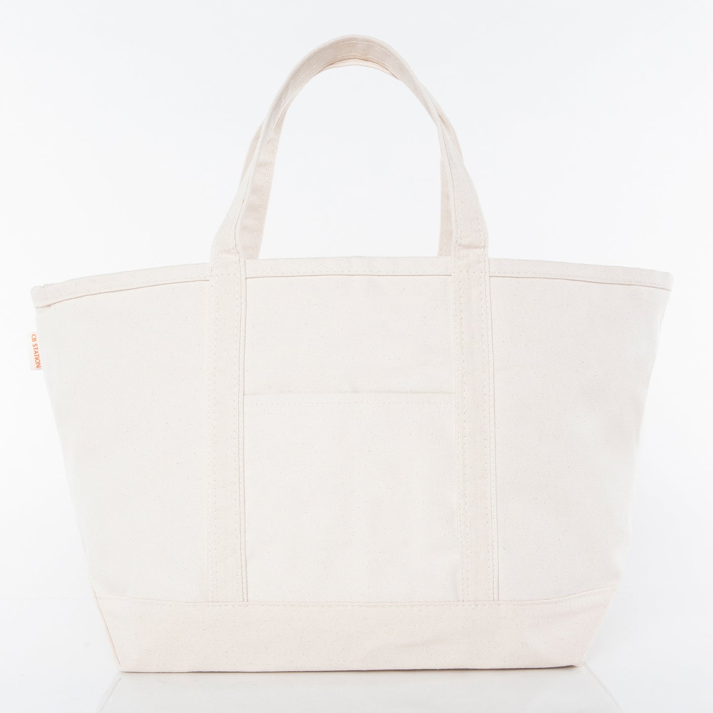 Large Classic Canvas Tote Bag with Zip Top
