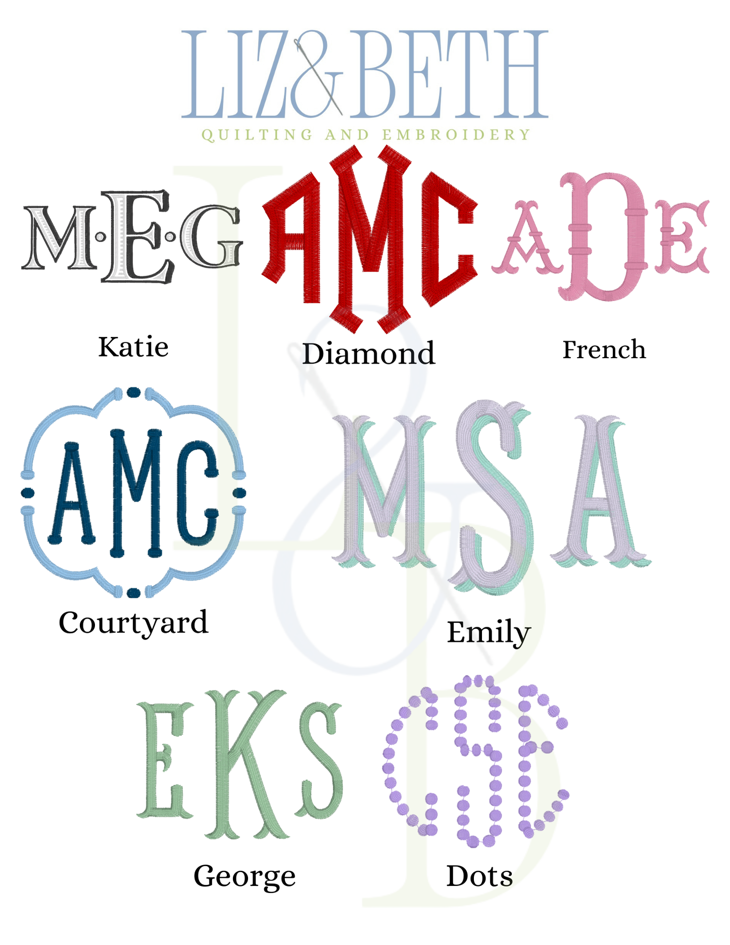 Monogram Cotton Baby Bib