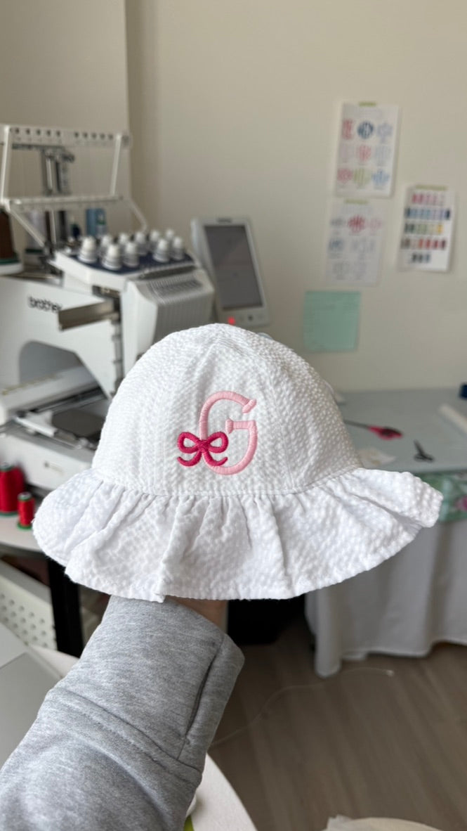 Baby Seersucker Pool Hat
