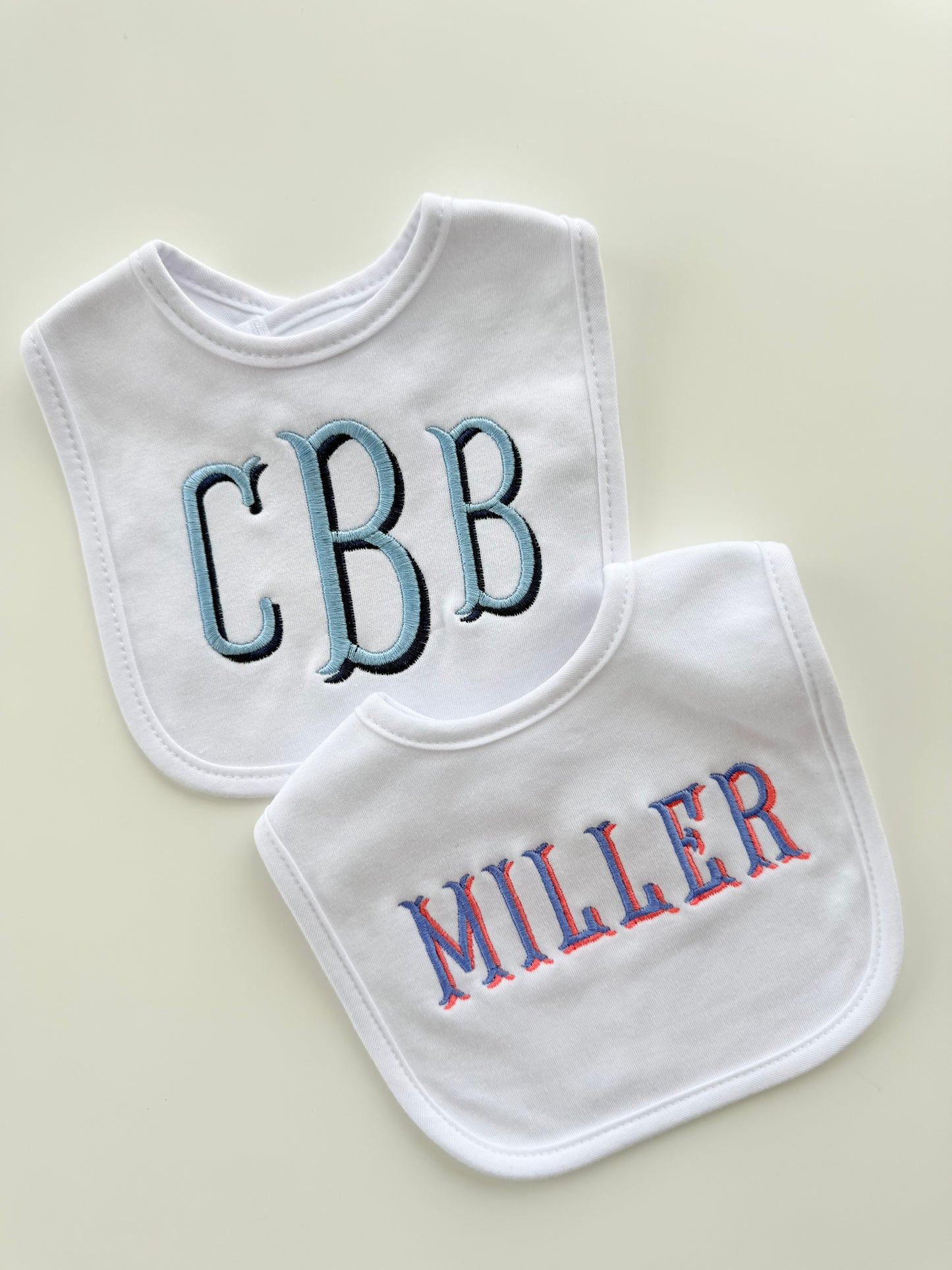 Name or Word Cotton Baby Bib