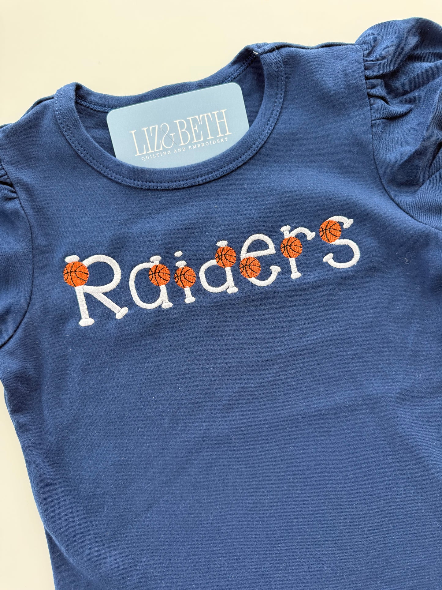 Girls Custom Ruffle Short Sleeve Tshirt