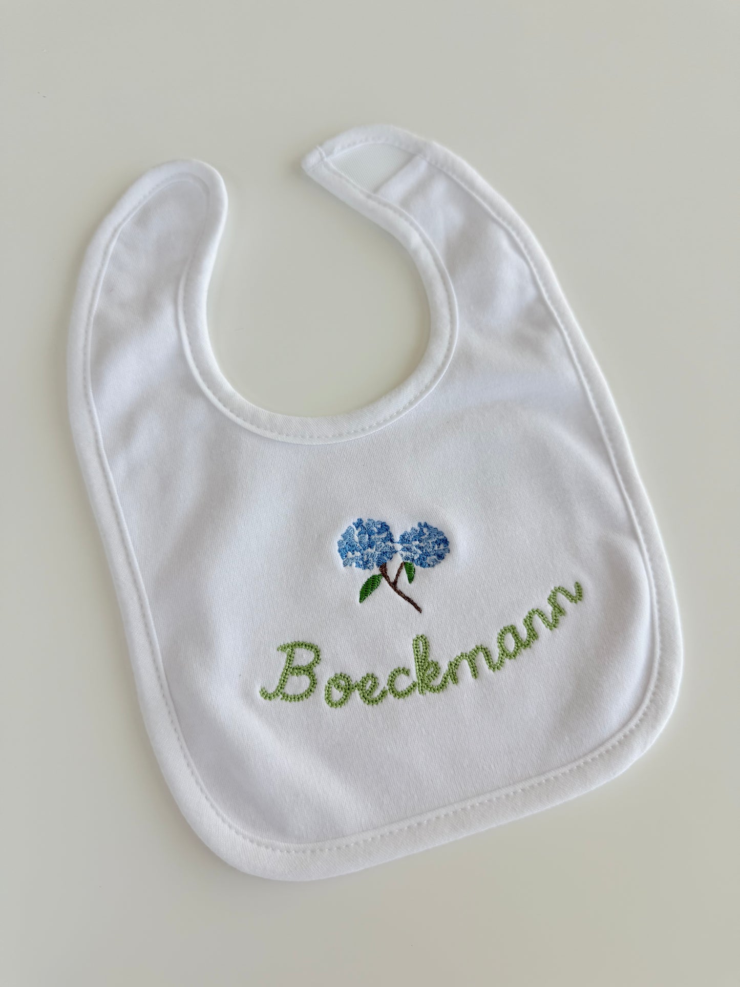 Hydrangea Custom Baby Bib