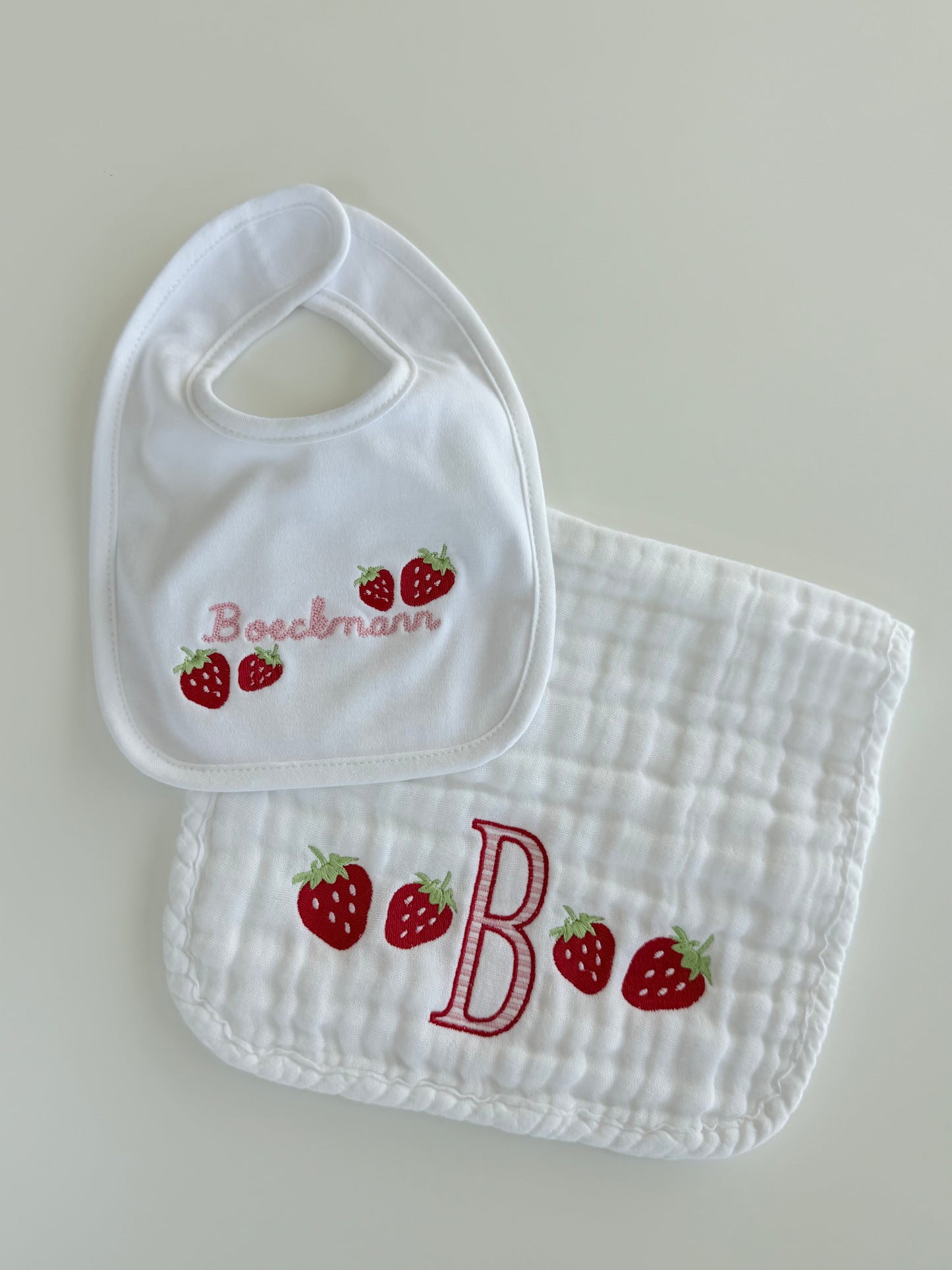 Strawberry Custom Baby Bib