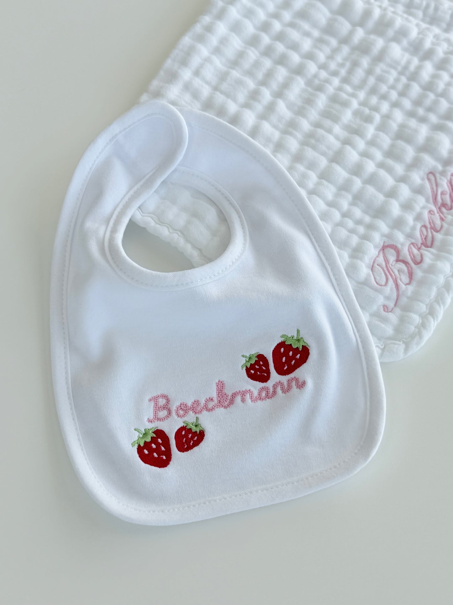Strawberry Custom Baby Bib