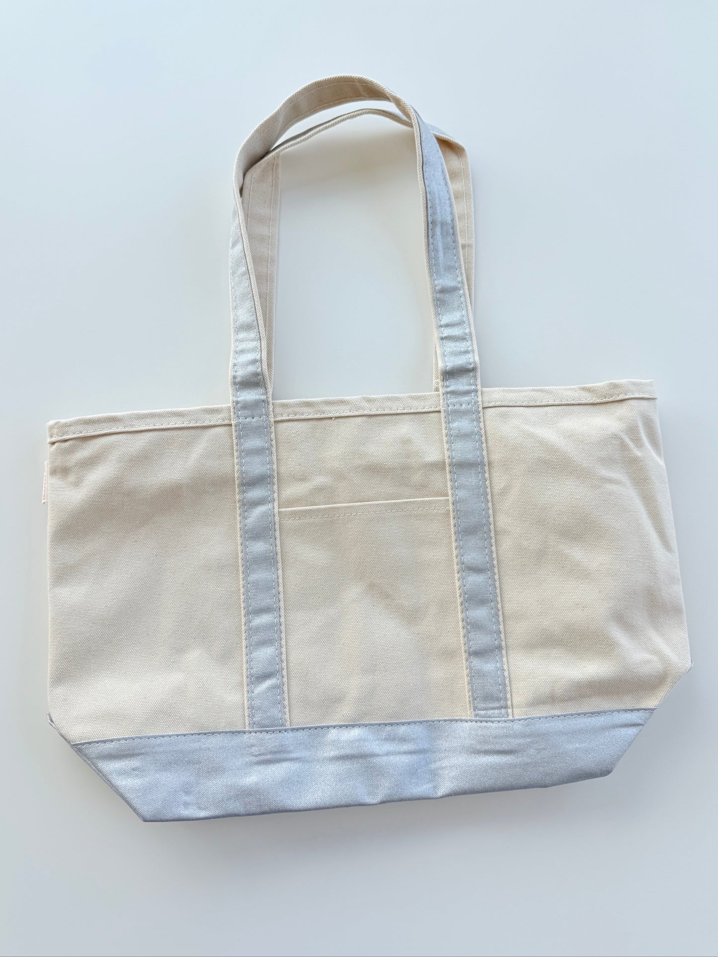 Metallic Classic Canvas Tote - Zip Top Medium