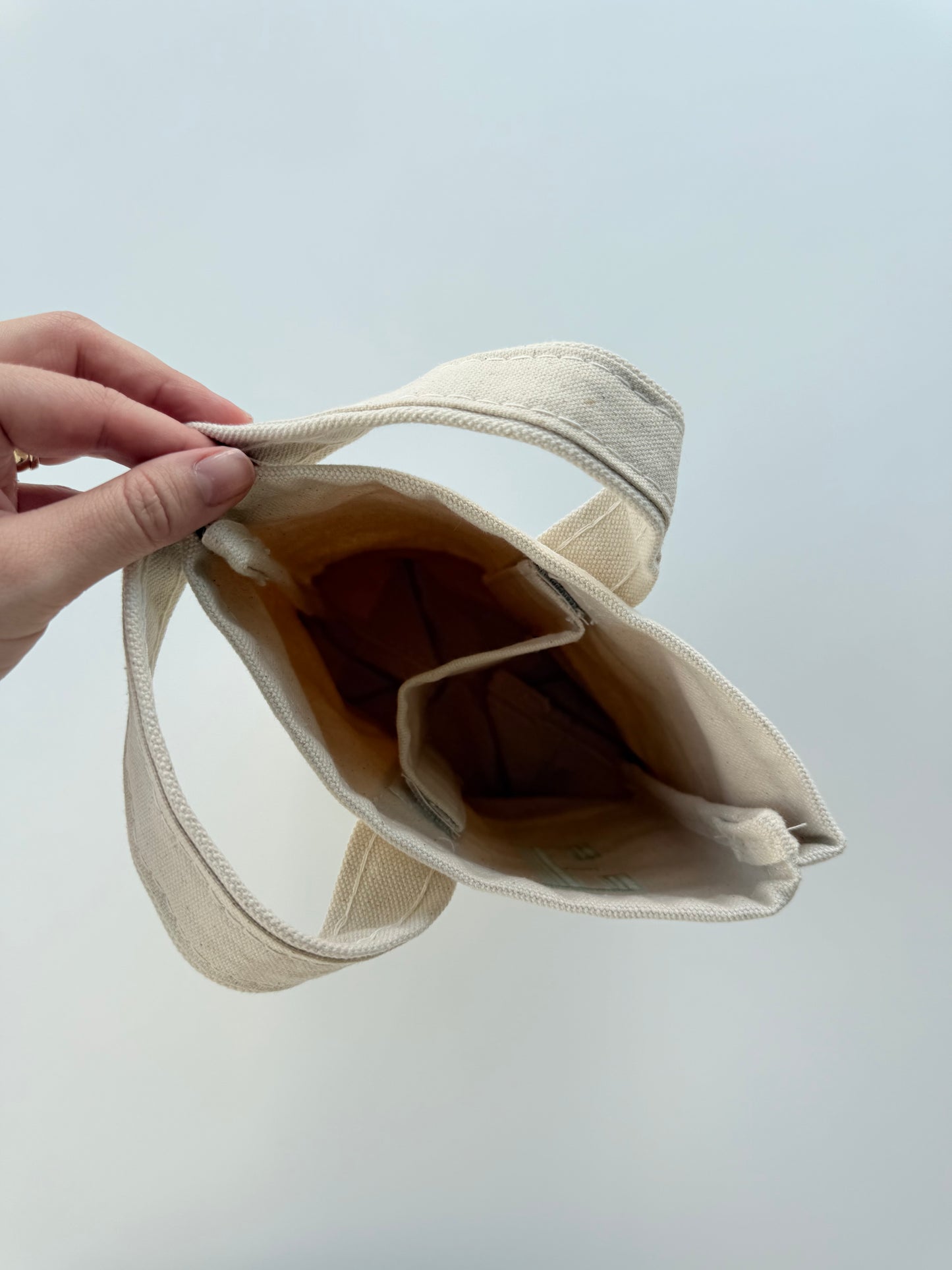 Duo Wine Tote Bag - Natural