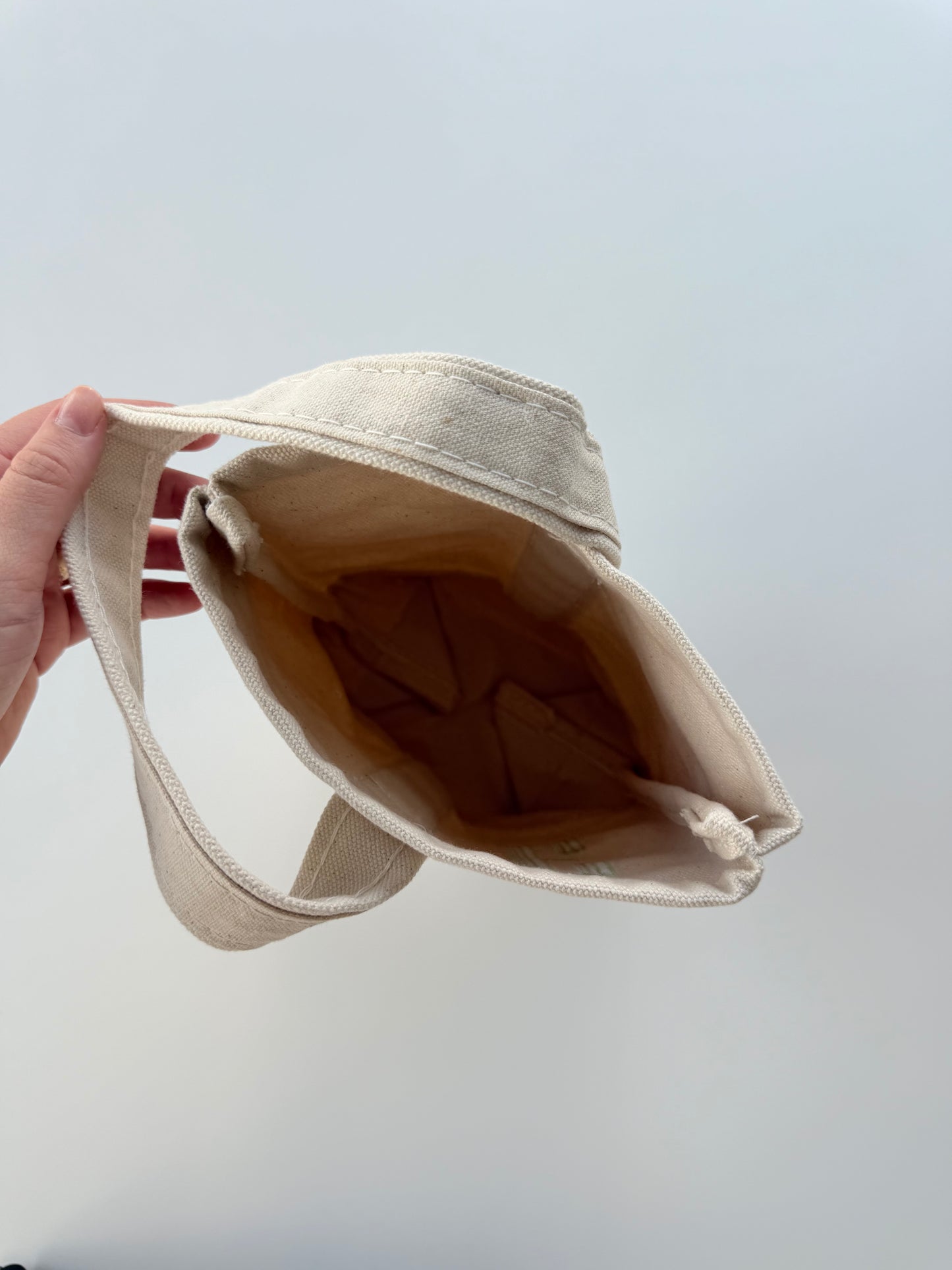 Duo Wine Tote Bag - Natural