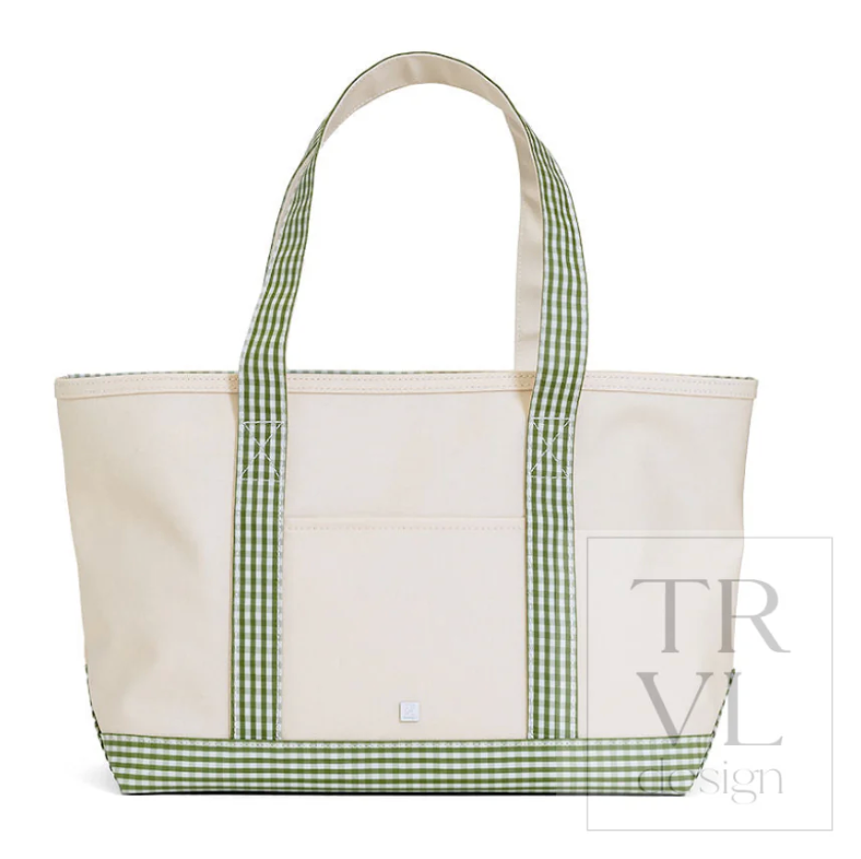 TRVL Medium Tote - Pattern Trim