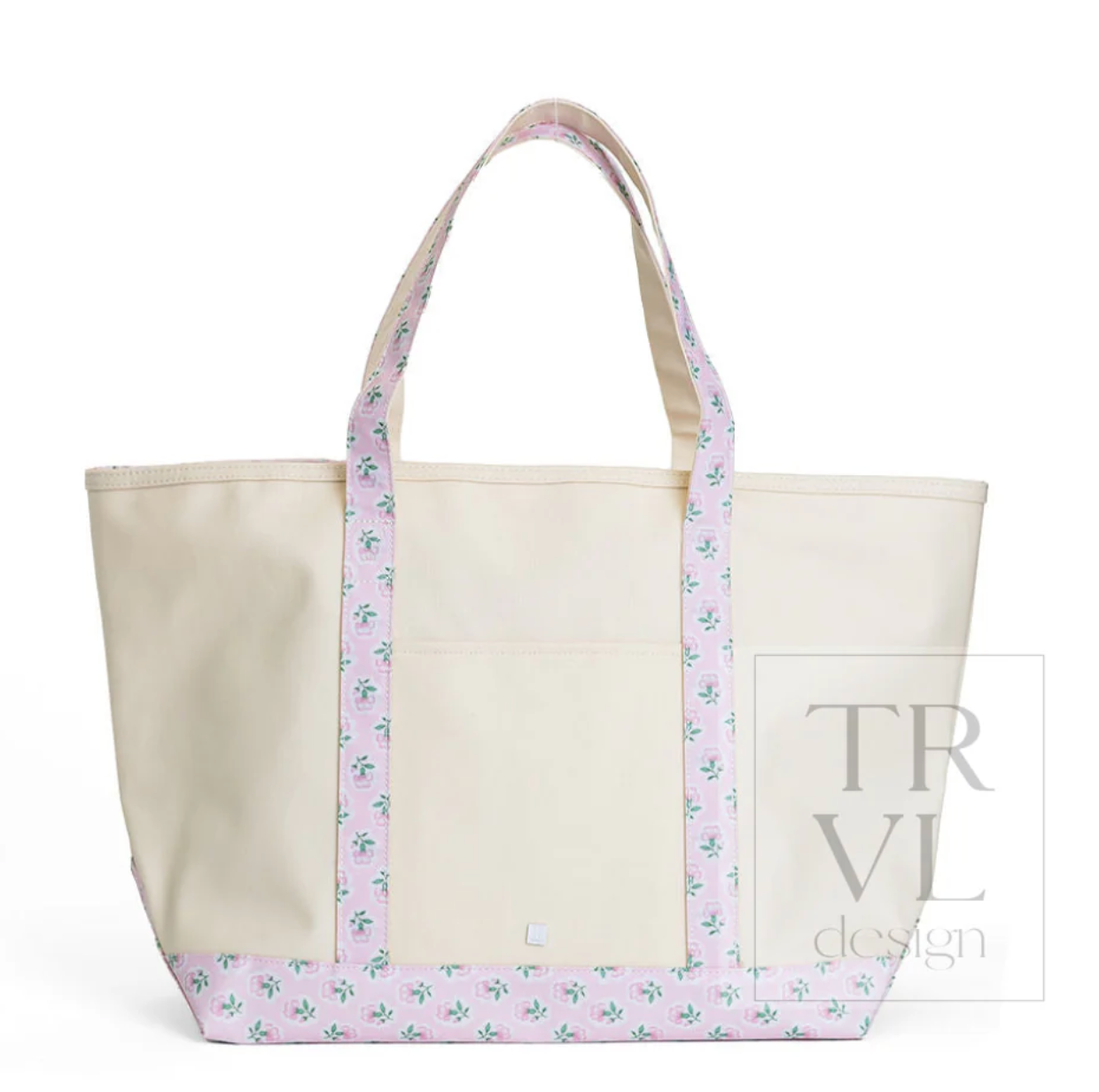 TRVL Maxi Tote - Patterned Trim