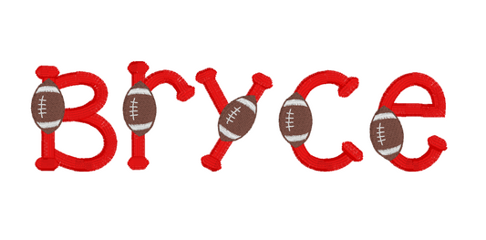Football Font Baby Bib
