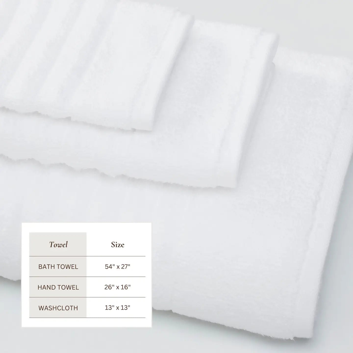 Cotton Ribbed 6 Piece Towel Set