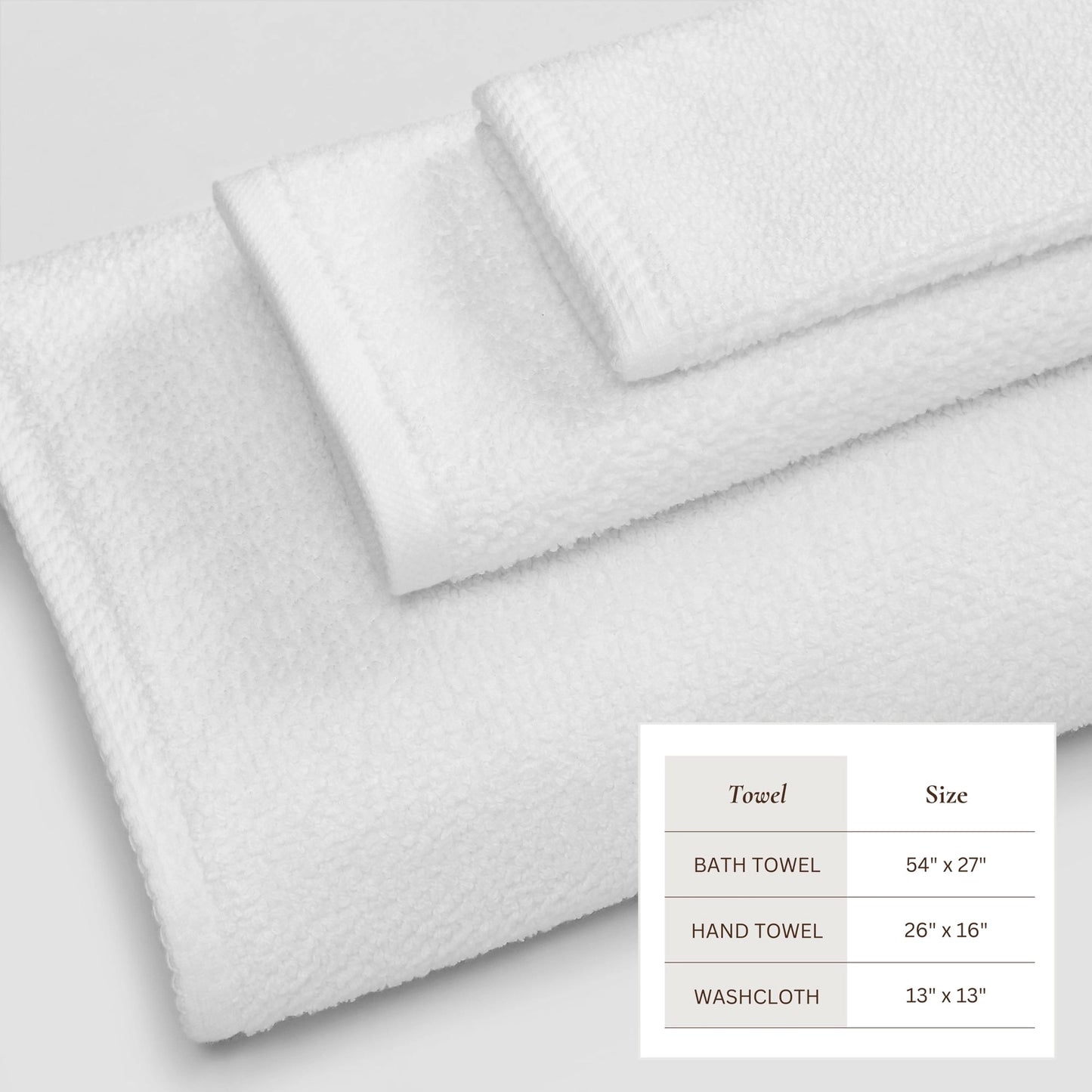 Cotton Texture 6 Piece Towel Set