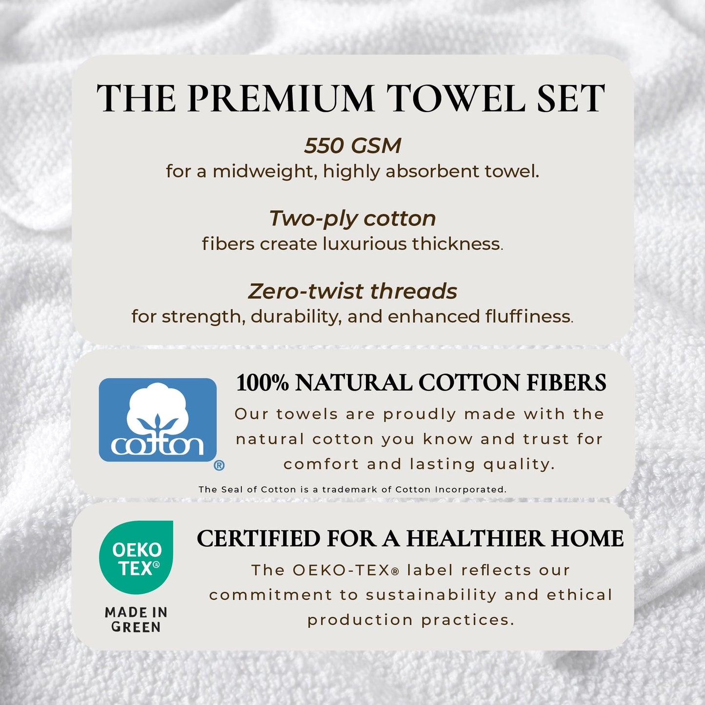 Cotton Texture 2 Bath Sheets